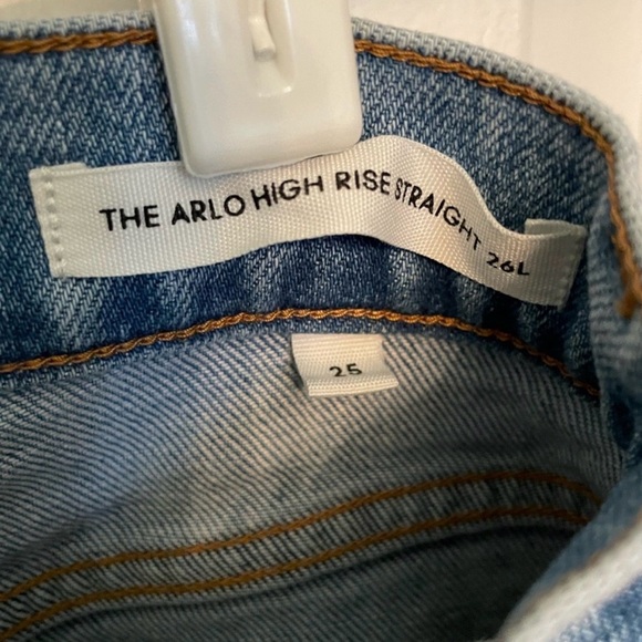 Denim Forum The Arlo High Rise Straight Size 25 26L - Picture 8 of 9